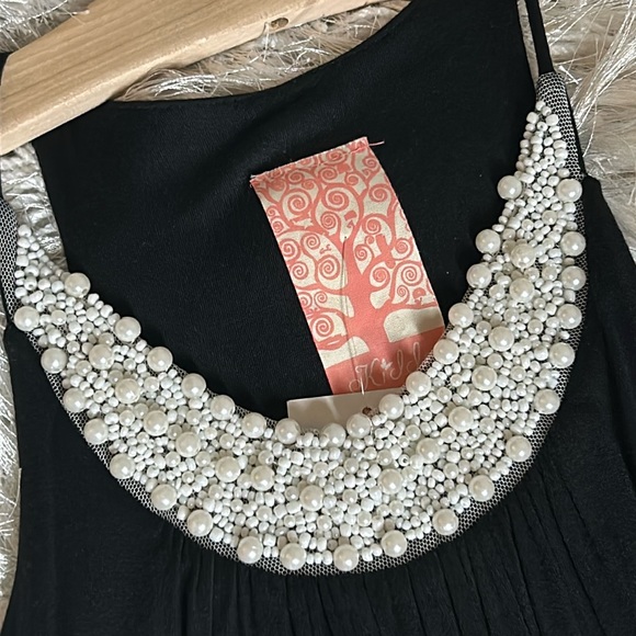 NWT Girl’s Party Holiday Special Occasion Pearl Embellished Knit Bubble Dress - Picture 2 of 8